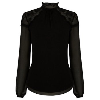 warehouse high neck blouse